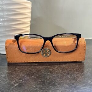 Tory Burch TY2064 1562 Blue & Brown Blue Blocker 52-16/135 W Case EUC